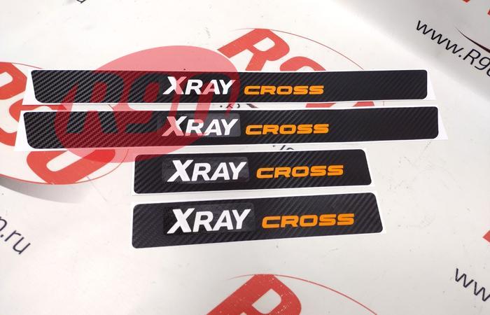 Наклейки на пороги XRAY Cross (карбон)